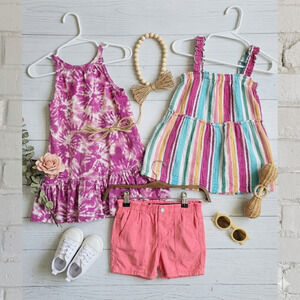 Toddler Girl 3T Summer Bundle Cat & Jack Dresses & Old Navy Shorts Set - 3pc